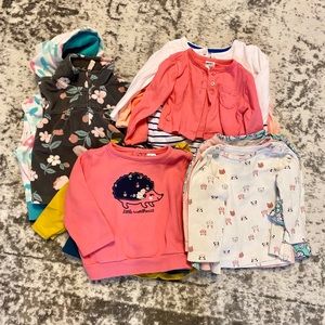 9 month shirts/sweaters/sweatshirts bundle